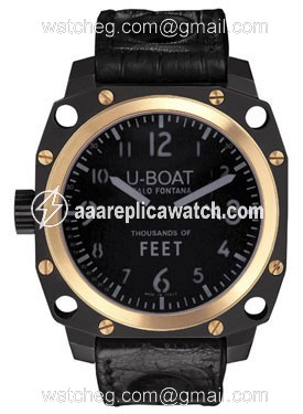 U-Boat 5328 Thousands of feet Mens Automatic Black PVD Stainless Steel and 18kt Yellow Gold watch U-Boat 5328 Thousands of feet Mens Automatic Black PVD Stainless Steel and 18kt Yellow Gold watch