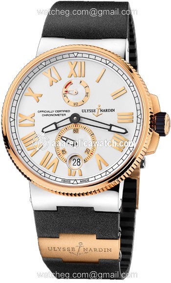 Ulysse Nardin 1185-122-3-41 Marine Mens Automatic 18k Rose Gold and stainless steel watch Ulysse Nardin 1185-122-3-41 Marine Mens Automatic 18k Rose Gold and stainless steel watch