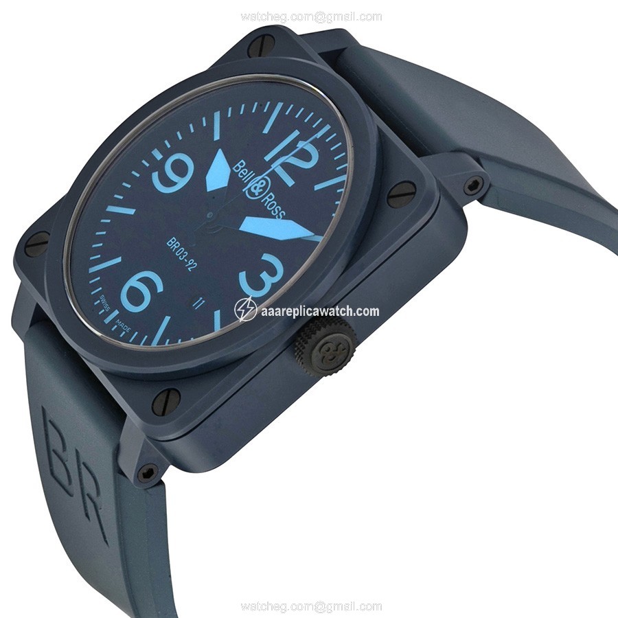 Bell & Ross BR0392-CERAM-BLUE Submariner