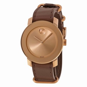 Movado 3600364 Bold Unisex Quartz Rose Gold IP Stainless Steel watch
