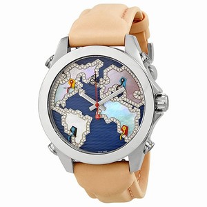 Jacob Co. JCM124 Five Time Zone Unisex Quartz Stainless Steel watch