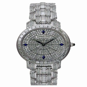 Audemars Piguet 15109BC.ZZ.8041BC.01 Millenary Mens Automatic 18 kt White Gold set with diamonds watch