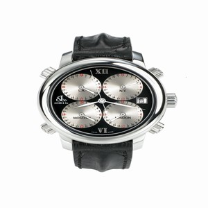 Jacob Co. h24SSB Five Time Zone Mens Automatic Stainless Steel watch
