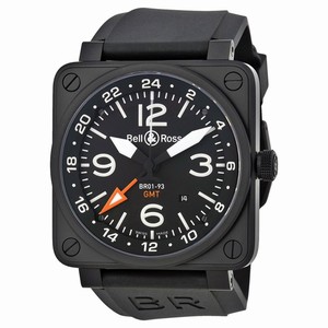 Bell & Ross BR-01-93 GMT Aviation Mens Automatic Stainless Steel watch