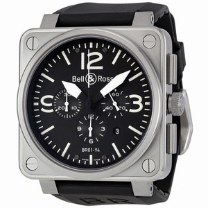 Bell & Ross BR0194-BL-ST Aviation Mens Automatic Stainless Steel watch