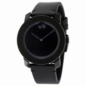 Movado 3600306 Bold Unisex Quartz Black TR-90 Composite and Stainless Steel watch