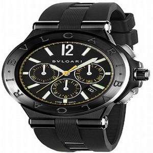 Bvlgari 102161 Mens Automatic Stainless Steel with Black Diamond Like Carbon watch