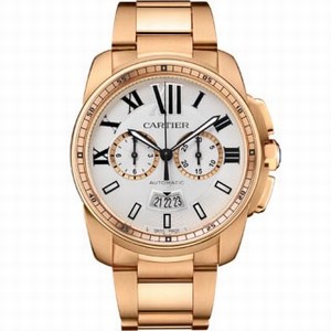 Cartier W7100047 Calibre de Cartier Mens Automatic 18kt Pink Gold watch