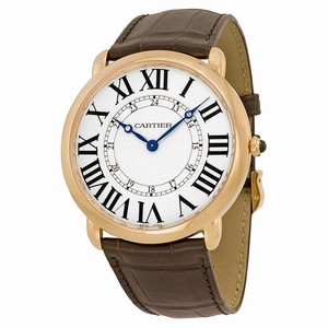 Cartier W6801004 Ronde Louis Cartier Mens Automatic 18k Rose Gold watch