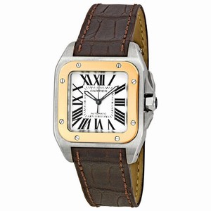 Cartier W20107X7 Santos de Cartier Unisex Automatic 18kt Rose Gold and Stainless Steel watch