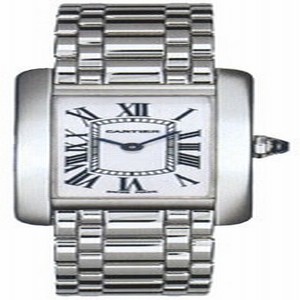 Cartier W26019L1 Tank Ladies Quartz 18kt White Gold watch