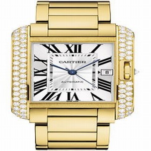 Cartier WT100007 Tank Mens Automatic 18kt Yellow Gold watch