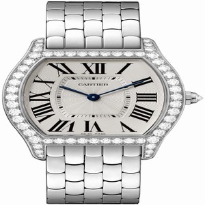 Cartier WA501013 Tortue Ladies Hand Wind 18kt White Gold watch