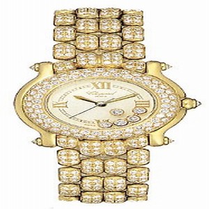 Chopard 27/6194-20 Happy Sport Ladies Quartz 18kt Yellow Gold watch