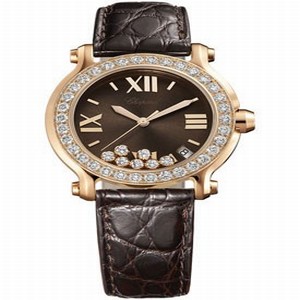 Chopard 277473-5008 Happy Sport Ladies Quartz 18k Rose Gold watch