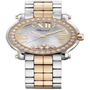 Chopard 278509-6005 Happy Sport Ladies Quartz Stainless Steel and 18kt Rose Gold watch