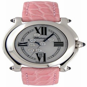 Chopard 278937-23-PINK Happy Sport Ladies Quartz Stainless Steel watch