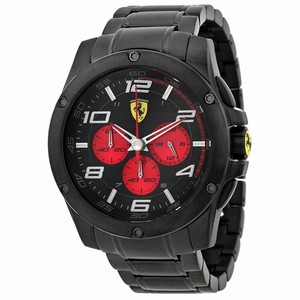 Ferrari 830037 Mens Quartz Black Ion-plated Stainless Steel watch