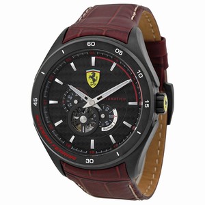 Ferrari 830107 Mens Automatic Black Ion-plated Stainless Steel watch