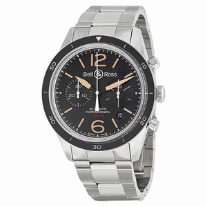 Bell & Ross BRV126-ST-HER/SST Vintage Mens Hand Wind Stainless Steel watch