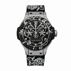 Hublot 343.SX.6570.NR.0804 Ladies Automatic Polished Stainless Steel Set with 198 Diamonds watch