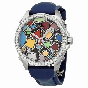 Jacob Co. JC113DA Five Time Zone Unisex Quartz Stainless Steel watch