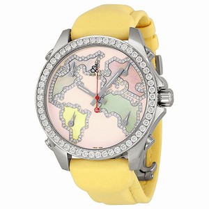 Jacob Co. JCM125 Five Time Zone Unisex Quartz Stainless Steel watch