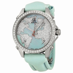 Jacob Co. JCM47WM Five Time Zone Unisex Quartz Stainless Steel watch