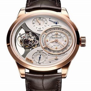 Jaeger LeCoultre Q6052520 Duometre Mens Hand Wind 18kt Pink Gold watch
