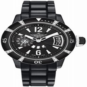 Jaeger LeCoultre 3858 Master Ladies Automatic Black PVD Stainless Steel watch