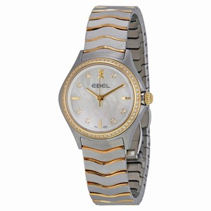 Ebel 1216198 Wave Ladies Quartz Stainless Steel and 18kt Yellow Gold watch