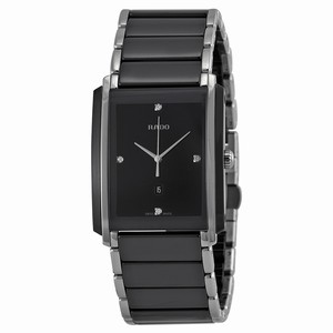 Rado R20206712 Ladies Quartz Black Ceramic and Stainless Steel watch
