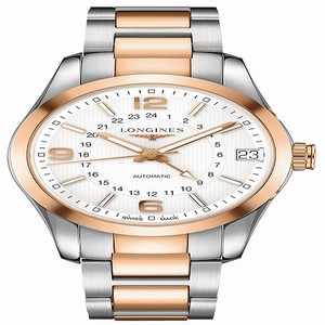 Longines L27995767 Mens Automatic Stainless Steel and 18K Rose Gold watch