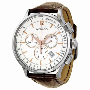 Movado 0606576 Circa Mens Quartz Stainless Steel watch