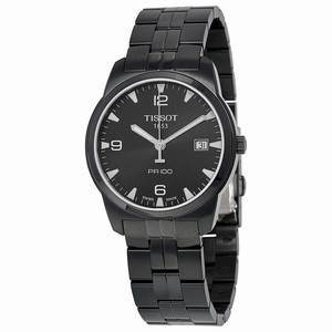 Tissot T049.410.33.057.00 PR 100 Mens Quartz Black Ion-plated Stainless Steel watch