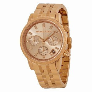Michael Kors MK6077 Ladies Quartz Rose Gold-tone Stainless Steel watch