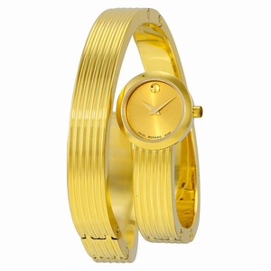 Movado 0606806 Ladies Quartz Yellow Gold PVD- finished Stainless Steel watch