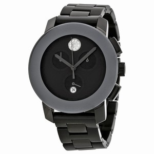 Movado 3600143 Bold Ladies Quartz Grey Ion-plated Stainless Steel watch