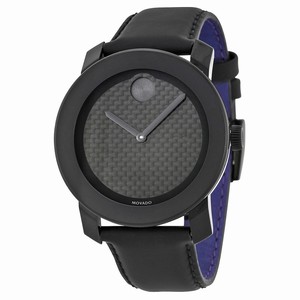 Movado 3600170 Bold Mens Quartz Black TR90 Composite and Stainless Steel watch
