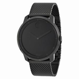 Movado 3600261 Bold Unisex Quartz Black Ion-plated Stainless Steel watch
