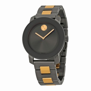 Movado 3600327 Bold Ladies Quartz Grey Ion-Plated Stainless Steel watch