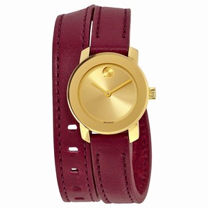 Movado 3600344 Bold Ladies Quartz Yellow Gold IP Stainless Steel watch