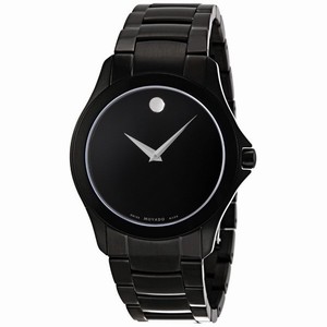 Movado 0606486 Museum Mens Quartz Black Ion-plated Stainless Steel watch