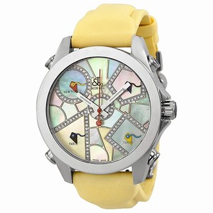 Jacob Co. JCM118DA Five Time Zone Unisex Quartz Stainless Steel watch