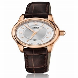 Oris 01 561 7650 4831-07 6 14 10 Ladies Automatic Rose-Gold PVD Plated Stainless Steel watch