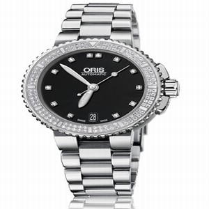 Oris 01 733 7652 4994-07 8 18 01P Aquis Ladies Automatic Stainless Steel watch