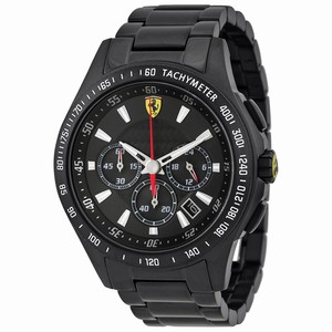Ferrari 830046 Mens Quartz Black Ion-plated Stainless Steel watch