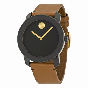 Movado MV3600305 Mens Quartz Black TR90 composite material and Stainless Steel watch