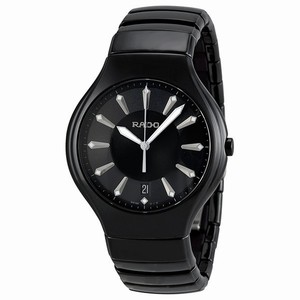 Rado R27653152 TRUE Mens Quartz Black Ceramic watch