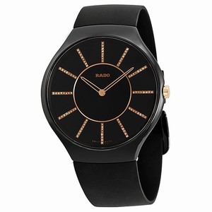 Rado R27741709 TRUE Mens Quartz Black Ceramic watch